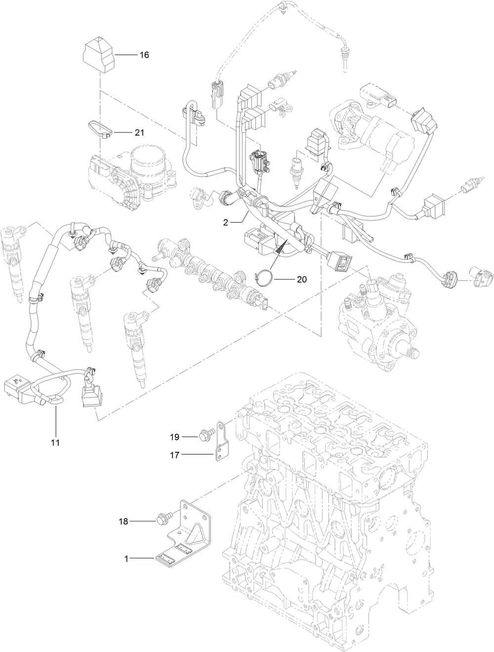 Electric Parts Assembly Diagram and Parts List for 22370 413000000 - 414487256 Toro Lawn Tractor Accessories