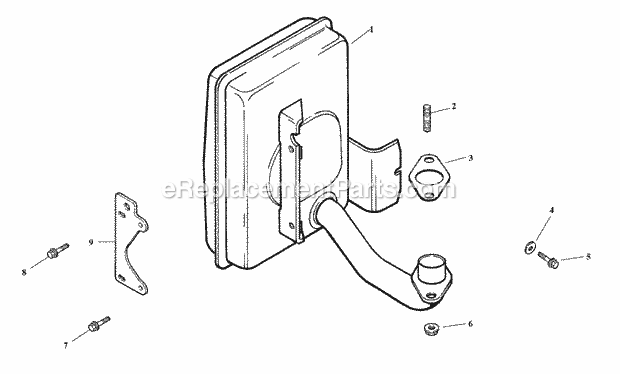 Exhaust Assembly Kohler Model Cv15t-41608 Diagram and Parts List for 30194 220000001-220999999 Toro Lawn Mower