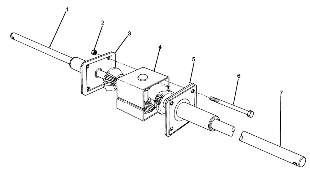 Differential Assembly Diagram and Parts List for 70060 49000001 - 49999999 Toro Lawn Tractor