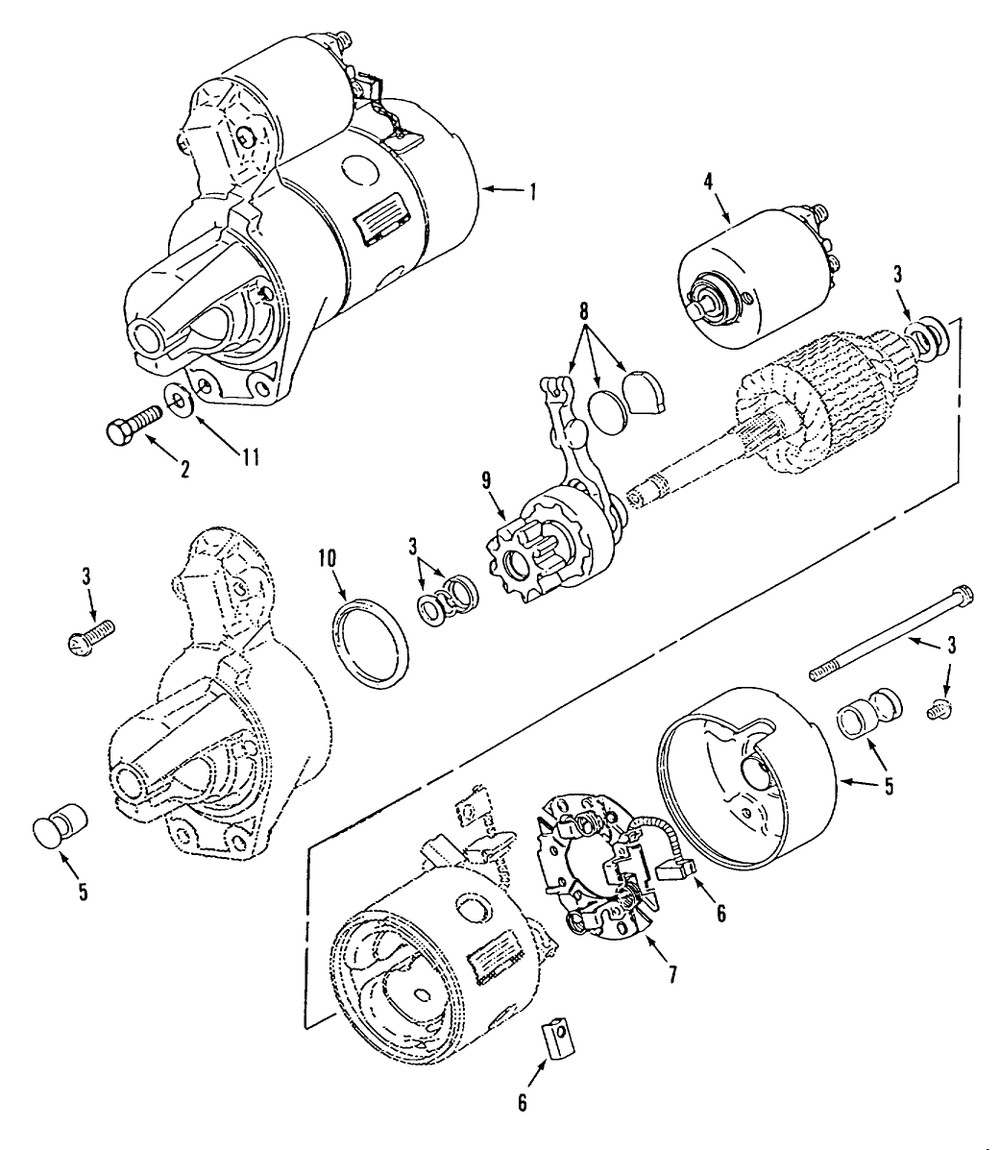 Section 4-Starter Diagram and Parts List for Z1-24OE01  Toro Lawn Tractor