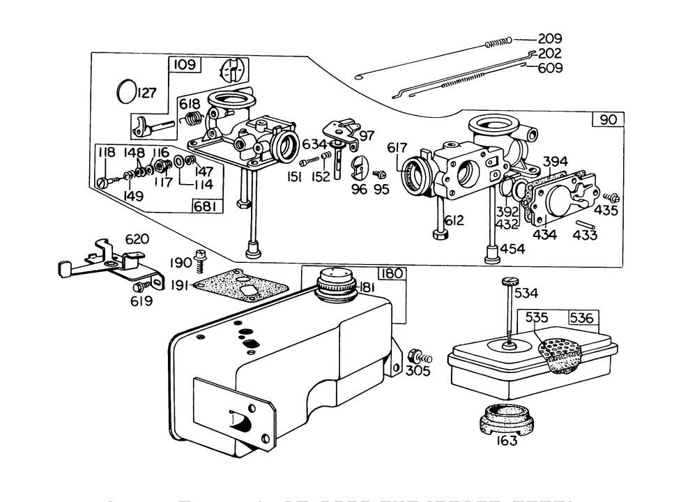 Model No. 299448 Carburetor Assembly (For Engine 130902-0363 And 130905-0368) Diagram and Parts List for 56575 2000001 - 2999999 Toro Lawn Tractor