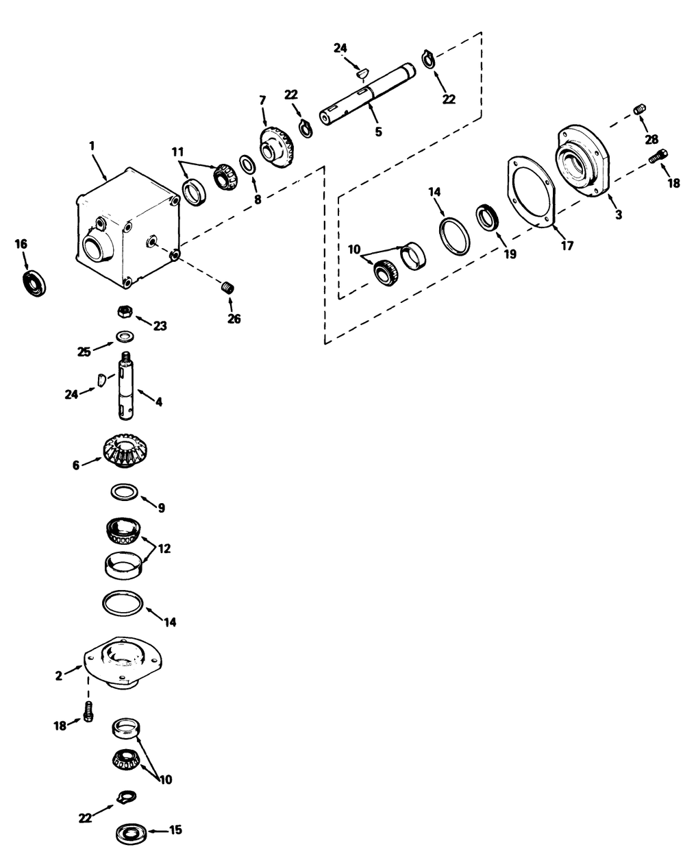 Gear Box Assembly Model No. 1100-010 (For Cutting Units Model No. 30753,30768 & 30747) Diagram and Parts List for 30718 2000001 - 2999999 Toro Lawn Tractor