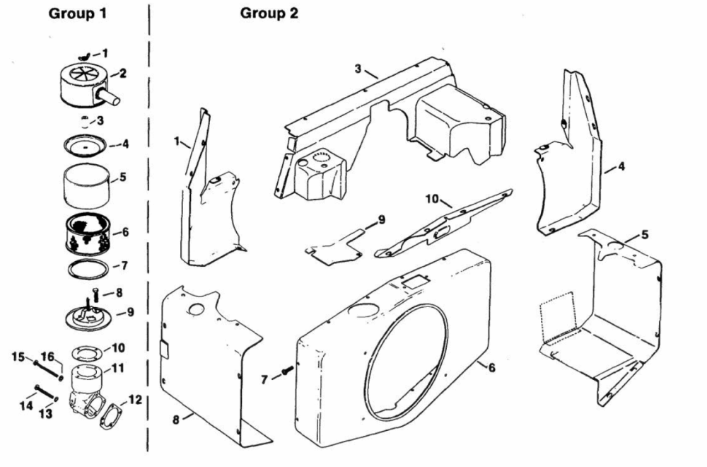 Breather & Vent-Engine Kohler Model No. Kt17qs Type No. 24324 Diagram and Parts List for 30754 60402 - 69999 Toro Lawn Tractor