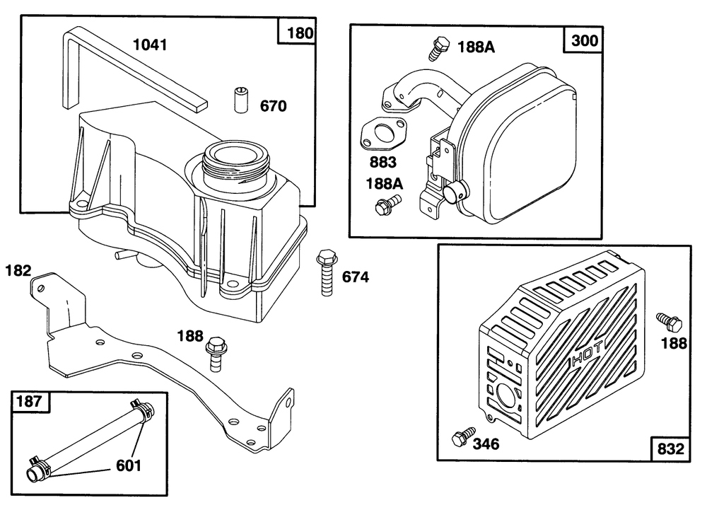 Engine Gts 150 Diagram and Parts List for 26636B 6900001 - 6999999 Toro Lawn Mower
