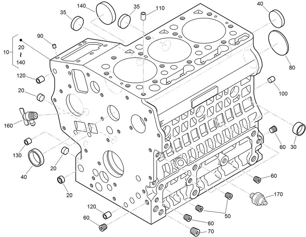 Crankcase Assembly Diagram and Parts List for 74267 403247200-999999999 Toro Lawn Mower