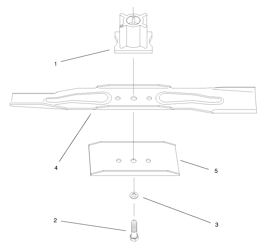 Blade Assembly Diagram and Parts List for 20804 8900001 - 8999999 Toro Lawn Mower
