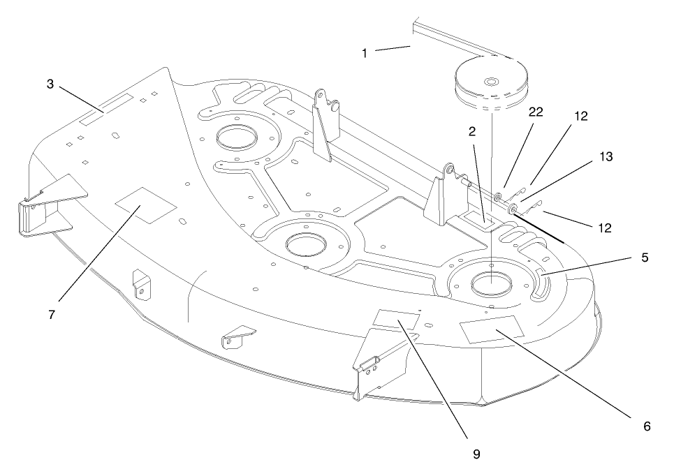 Belt & Decal Assembly Diagram and Parts List for 79107 9900001 - 9999999 Toro Lawn Mower
