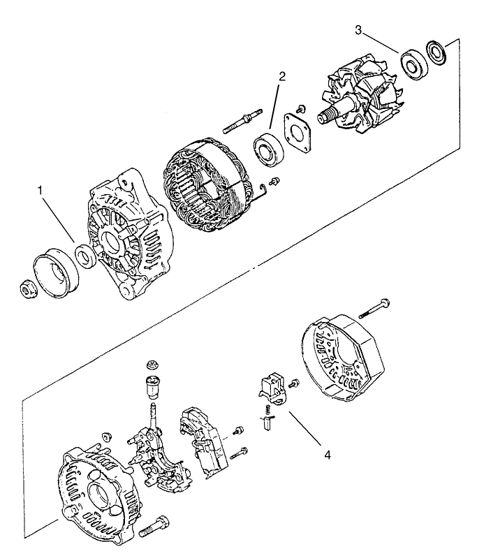 Alternator Assembly No. 99-9209 Diagram and Parts List for 104-6978  Toro Lawn Tractor Accessories