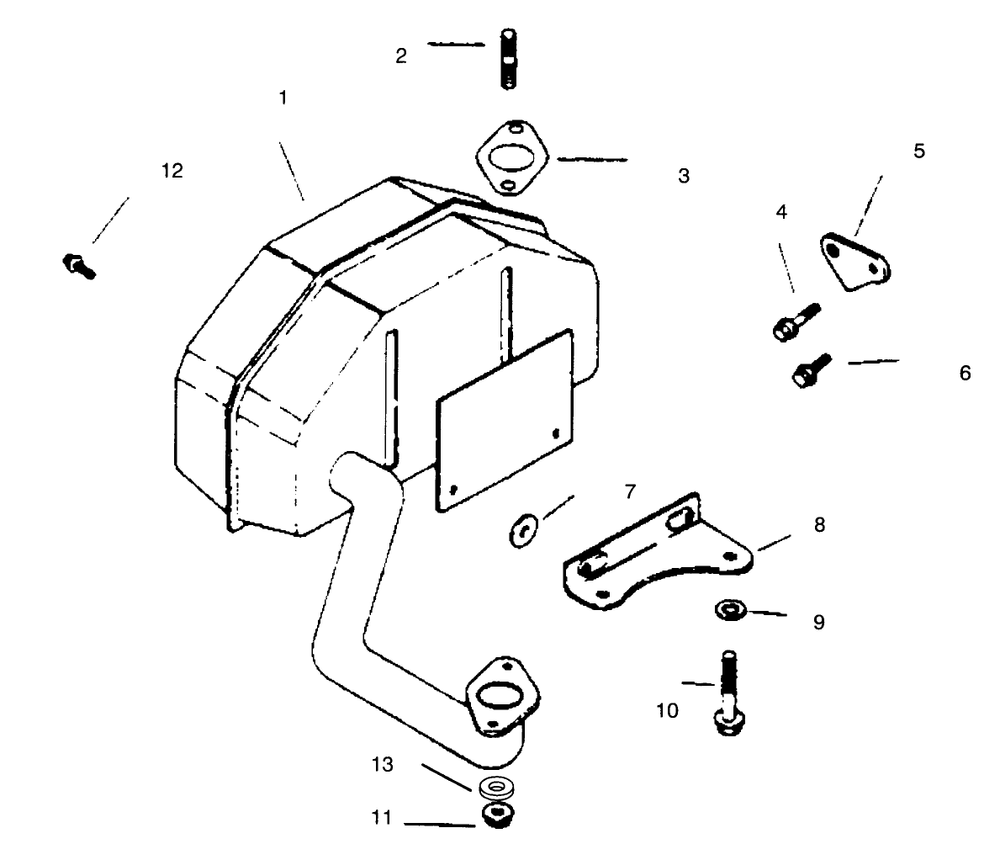 Exhaust Diagram and Parts List for 30186 690001 - 690406 Toro Lawn Tractor Accessories
