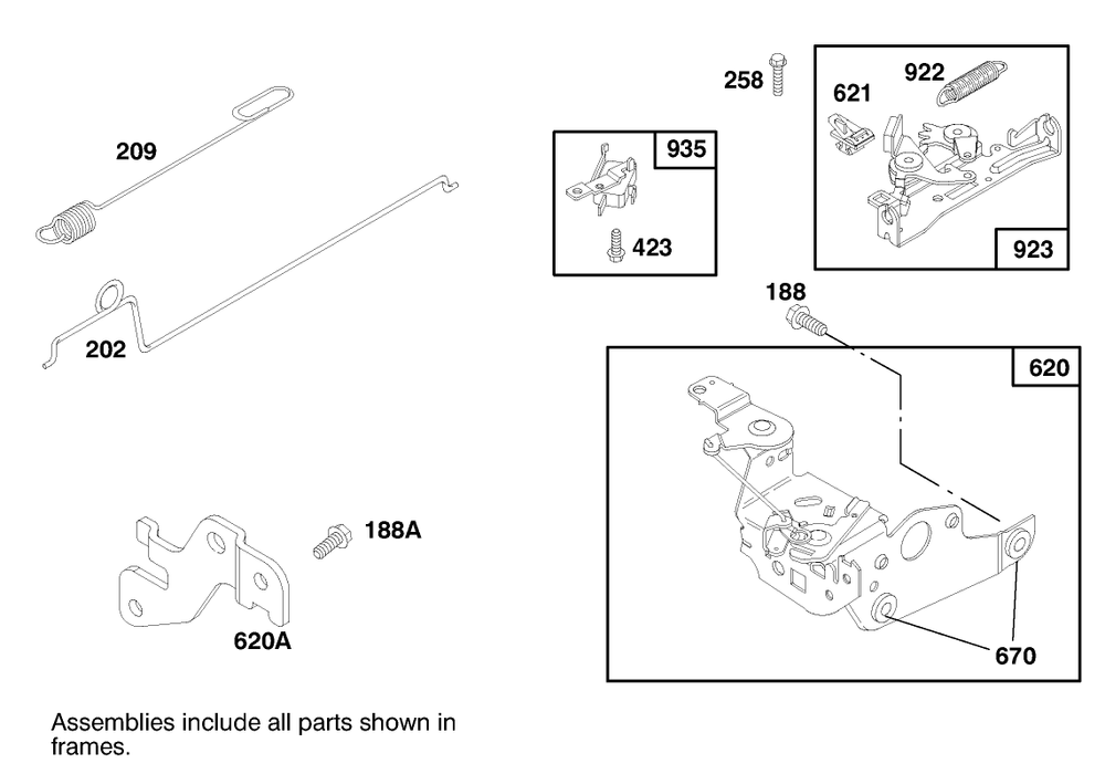 Engine Briggs & Stratton Model 12h807-0660-01 Diagram and Parts List for 20480 7900001 - 7999999 Toro Lawn Mower