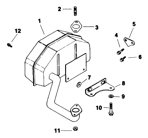 Exhaust-Engine Kohler Model No. Cv14 T-1412 Diagram and Parts List for 30175 20000001 - 29999999 Toro Lawn Tractor Accessories