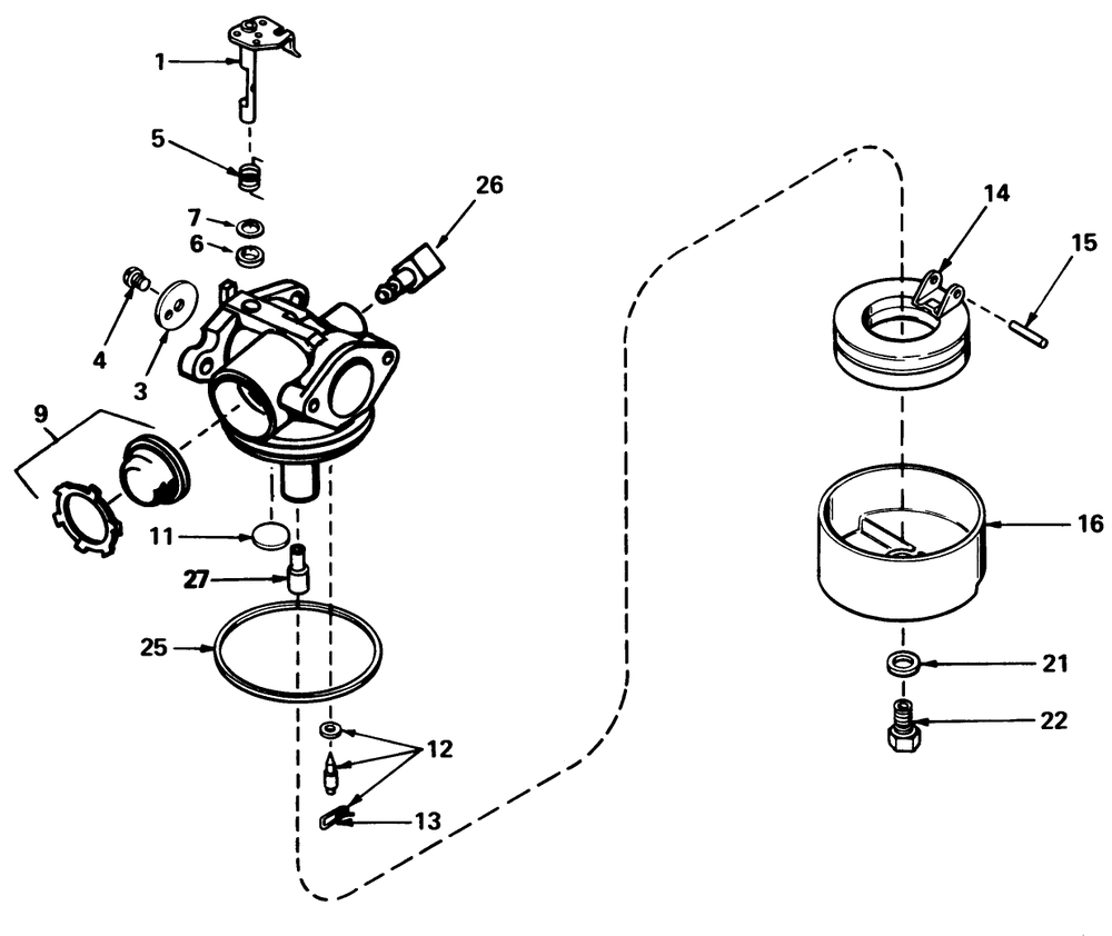 Carburetor No. 632050a Diagram and Parts List for 20775 2000001 - 2999999 Toro Lawn Mower