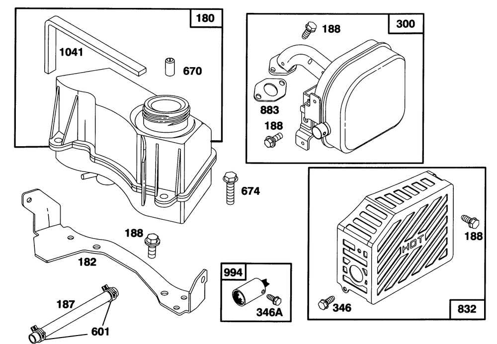 Engine Gts 150 Diagram and Parts List for 26630B 3900001 - 3999999 Toro Lawn Mower
