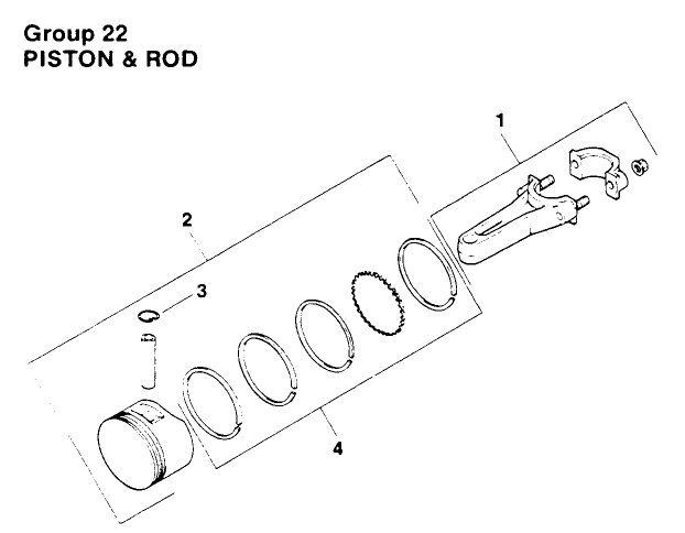 Piston & Rod-Engine Kohler Model No. Mv16s-Type Ps56519 Diagram and Parts List for 30180 490731 - 499999 Toro Lawn Tractor Accessories
