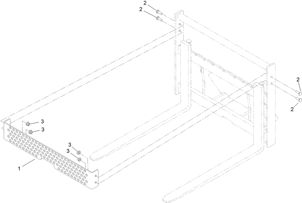 Brick Guard Kit Assembly No. 147-2475 Diagram and Parts List for 147-2475  Toro Lawn Tractor Accessories