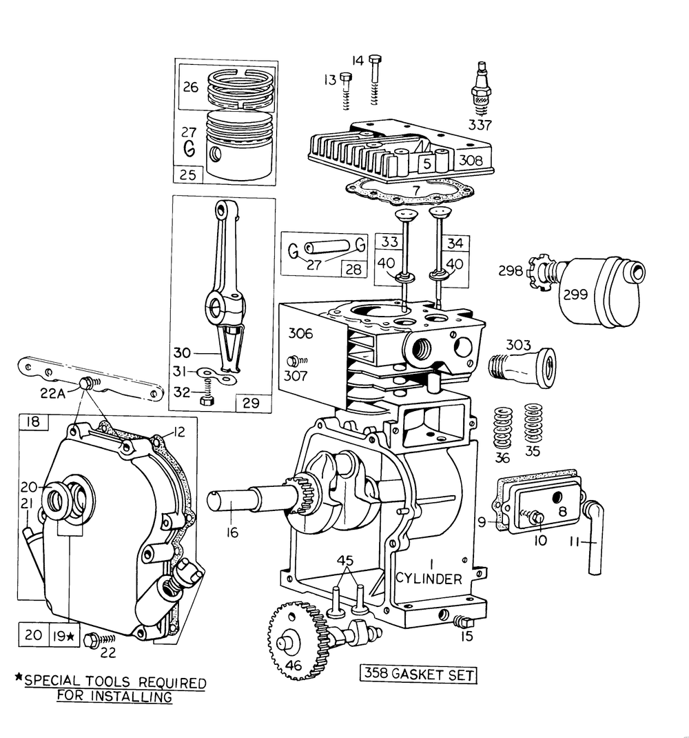 Engine Model No. 60102 Type 0332-01 Briggs & Stratton Diagram and Parts List for 10121 3000001 - 3999999 Toro Lawn Mower