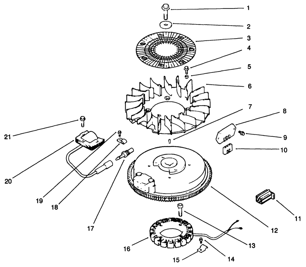 Ignition/Electrical-Engine Kohler Model No. Cv14 S-1429 (Continued) Diagram and Parts List for 30185 10000001 - 19999999 Toro Lawn Tractor Accessories
