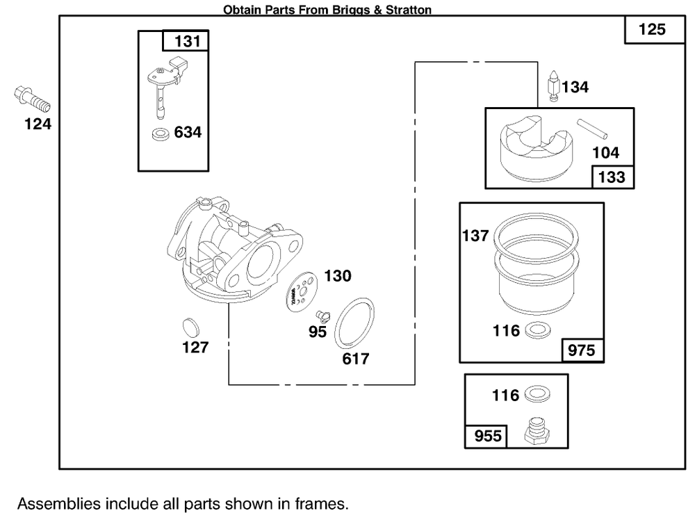 Engine Briggs & Stratton Model 12f802-0667-01 Diagram and Parts List for 20804 7900001 - 7999999 Toro Lawn Mower