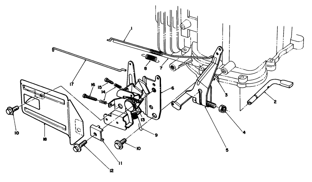 Governor Assembly (Model No. Vmg6) Diagram and Parts List for 20620 7000001 - 7999999 Toro Lawn Mower