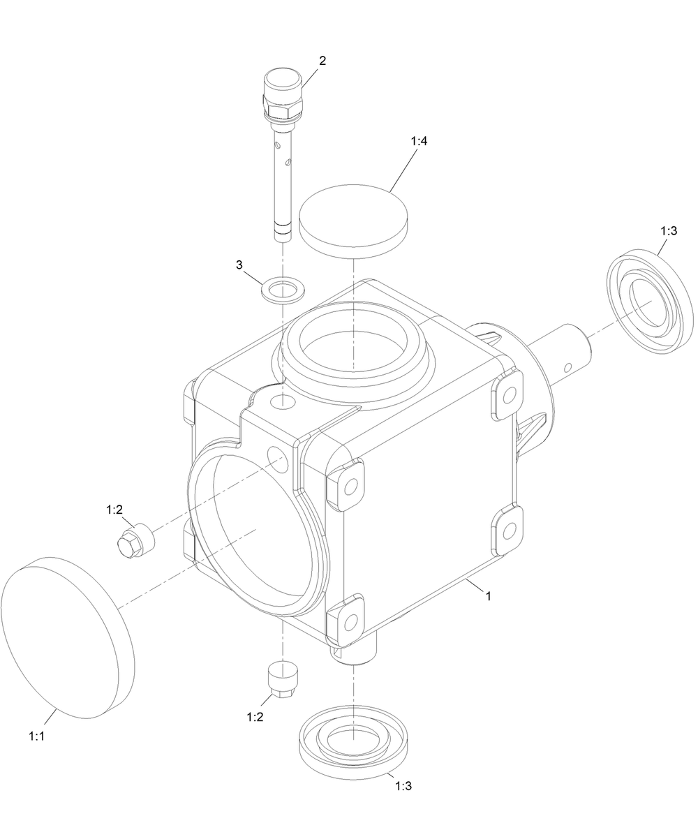 Gearbox Assembly No. 142-8061 Diagram and Parts List for 72144 413000000 - 999999999 Toro Lawn Tractor