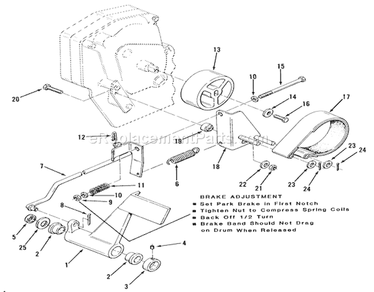Page C Diagram and Parts List for D1-184801 1983 Toro Lawn Tractor