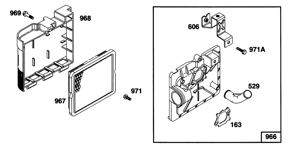 Engine Briggs & Stratton Model 127802-0640-01 Diagram and Parts List for 20441 6900001 - 6999999 Toro Lawn Mower