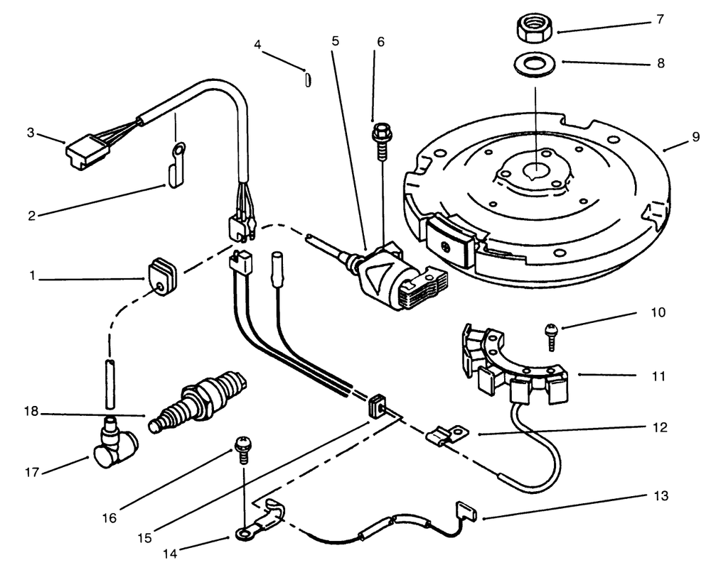 Electric Equipment Diagram and Parts List for 30166 690001 - 691549 Toro Lawn Tractor Accessories