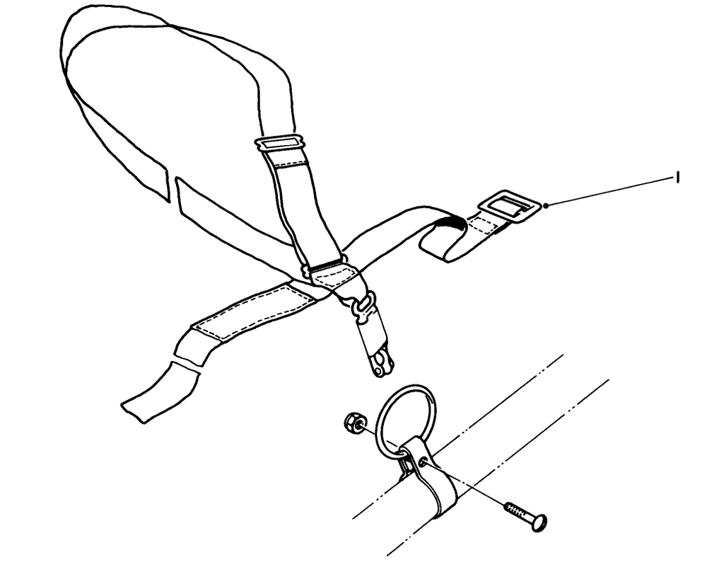 Deluxe Harness No. 46-2960 (Optional) Diagram and Parts List for 51613 3000001 - 3999999 Toro Trimmer