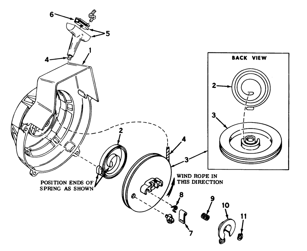 Shroud And Rewind Starter No. 590464a Diagram and Parts List for 31506 6000001 - 6999999 Toro Snow Blower