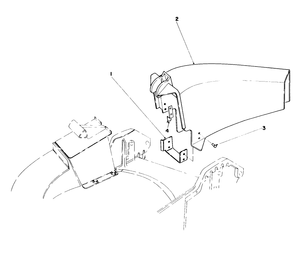 Side Discharge Kit No. 59107 (Optional) Diagram and Parts List for 20574 7000001 - 7999999 Toro Lawn Mower