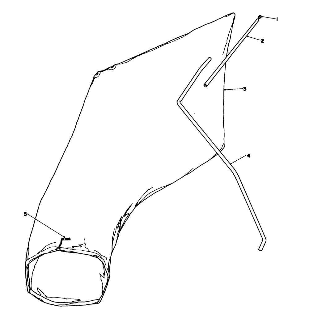 Giant Bagging Kit No. 29-9750 (Optional) Diagram and Parts List for 16585C 8000001 - 8999999 Toro Lawn Mower