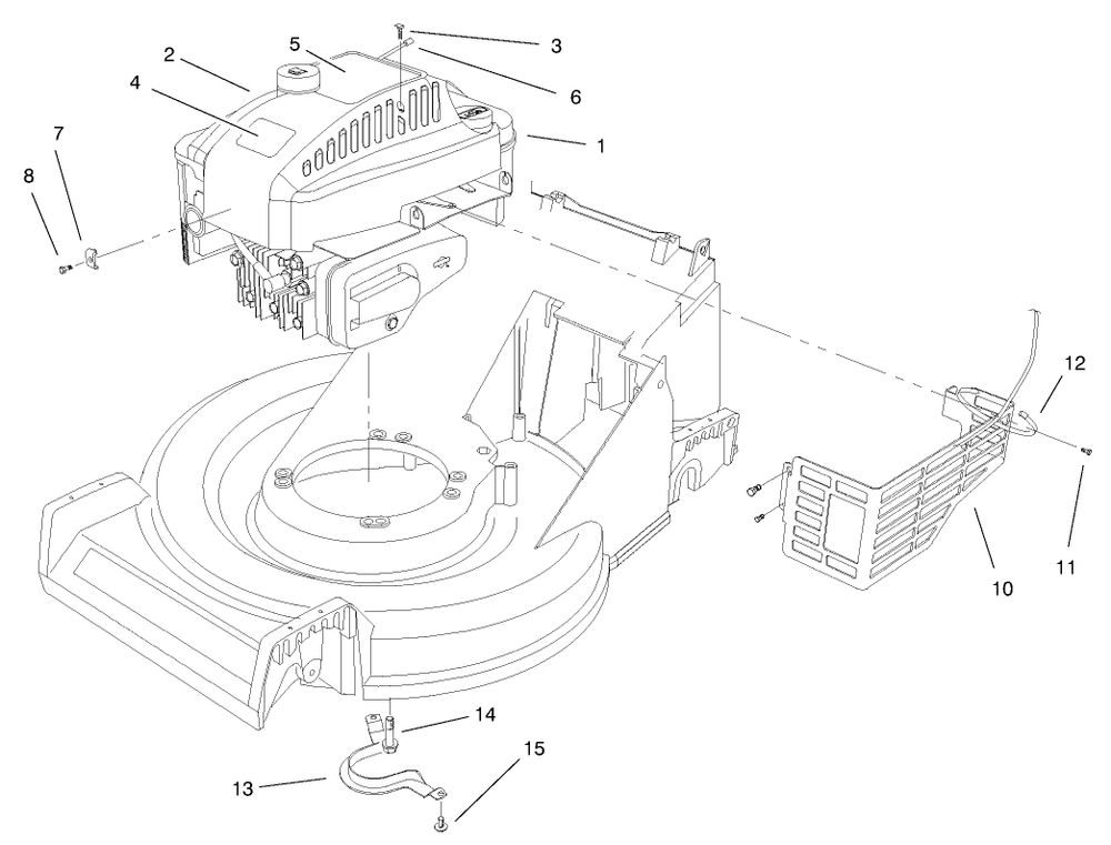 Engine Assembly Diagram and Parts List for 20490 8900001 - 8999999 Toro Lawn Mower