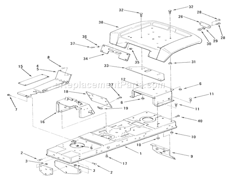 Page I Diagram and Parts List for A2-083202 1983 Toro Lawn Tractor