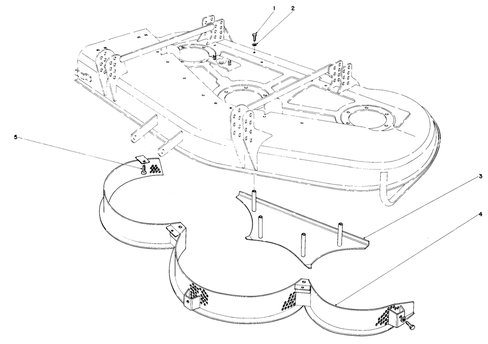 Mulcher Kit Model No. 30700 (Optional) Diagram and Parts List for 30775 200001 - 299999 Toro Lawn Tractor