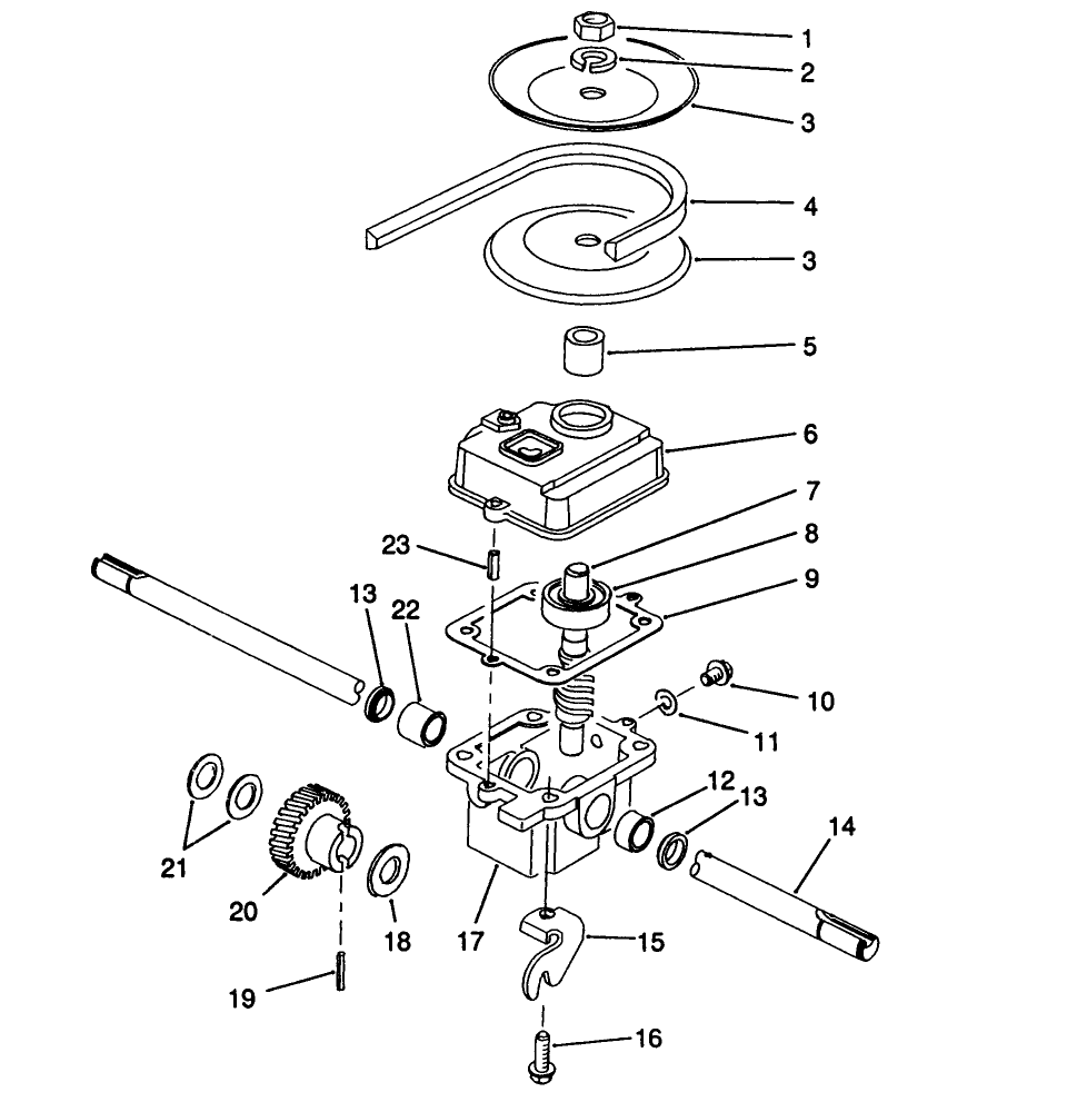 Gearbox Assembly No. 71-8250 Diagram and Parts List for 20925 0000001 - 0999999 Toro Lawn Mower