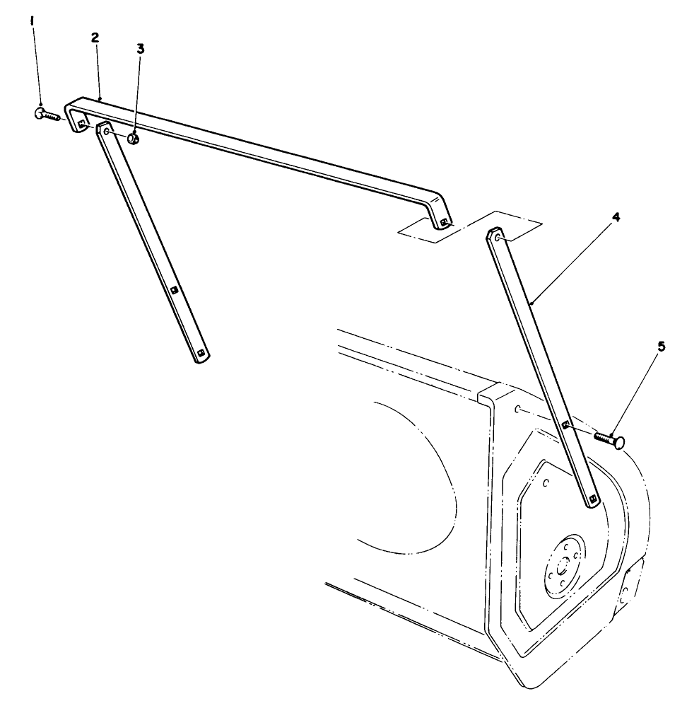 Drift Breaker Assembly (Optional) Diagram and Parts List for 38505 1000001 - 1999999 Toro Snow Blower
