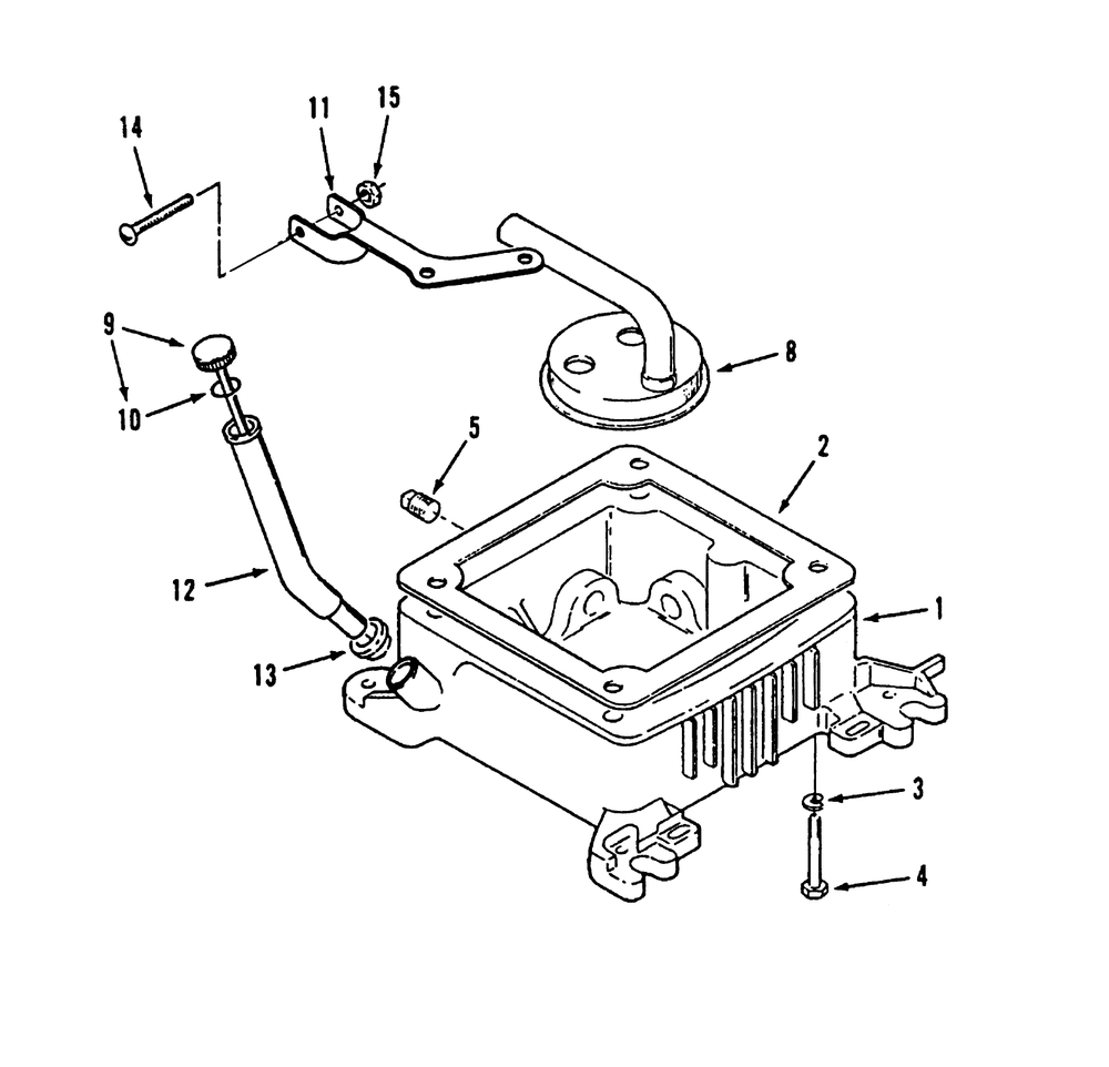 Oil Base Fill Tube And Bracket Power Plus Diagram and Parts List for R1-16O804 2000001 - 2999999 Toro Lawn Tractor