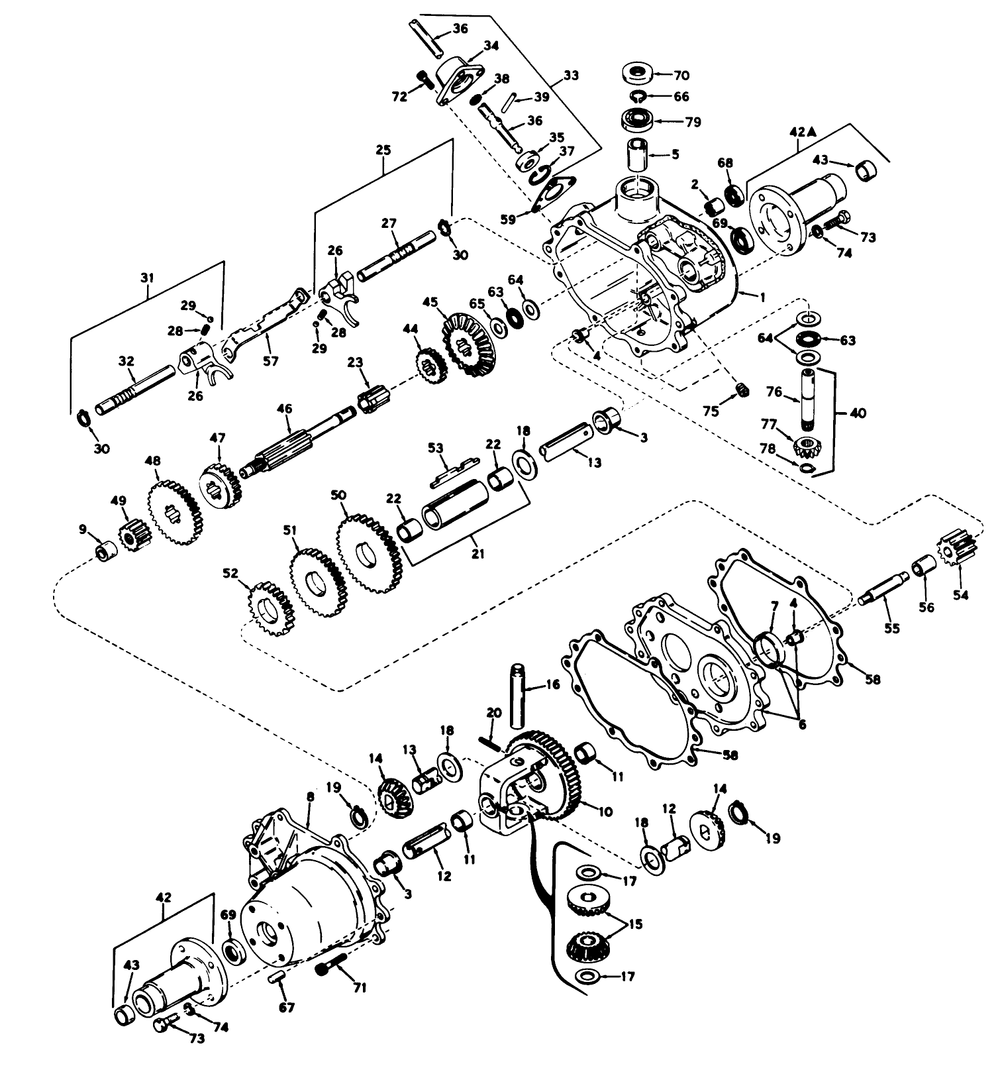 Transaxle Model No. 615 Parts List Diagram and Parts List for 55050 9000001 - 9999999 Toro Lawn Tractor