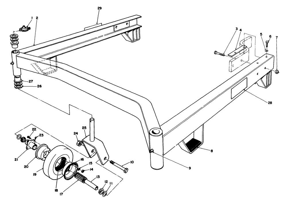 Cutting Unit Model No. 30753 Diagram and Parts List for 30718 0000001 - 0999999 Toro Lawn Tractor