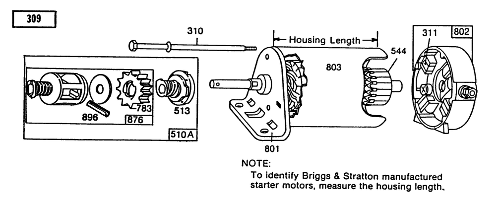Engine Briggs & Statton Model No. 191707-2161-01 (Continued) 8 H.P. Rear Engine Rider Electric Model 56145 Diagram and Parts List for 56145 6000001 - 6999999 Toro Lawn Tractor
