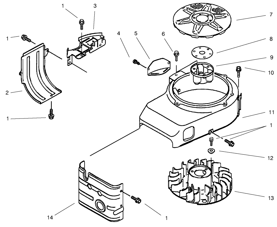 Cooling Equipment Kawasaki Model Fb460v Type Ks08 Diagram and Parts List for 30167 990001 - 999999 Toro Lawn Tractor Accessories