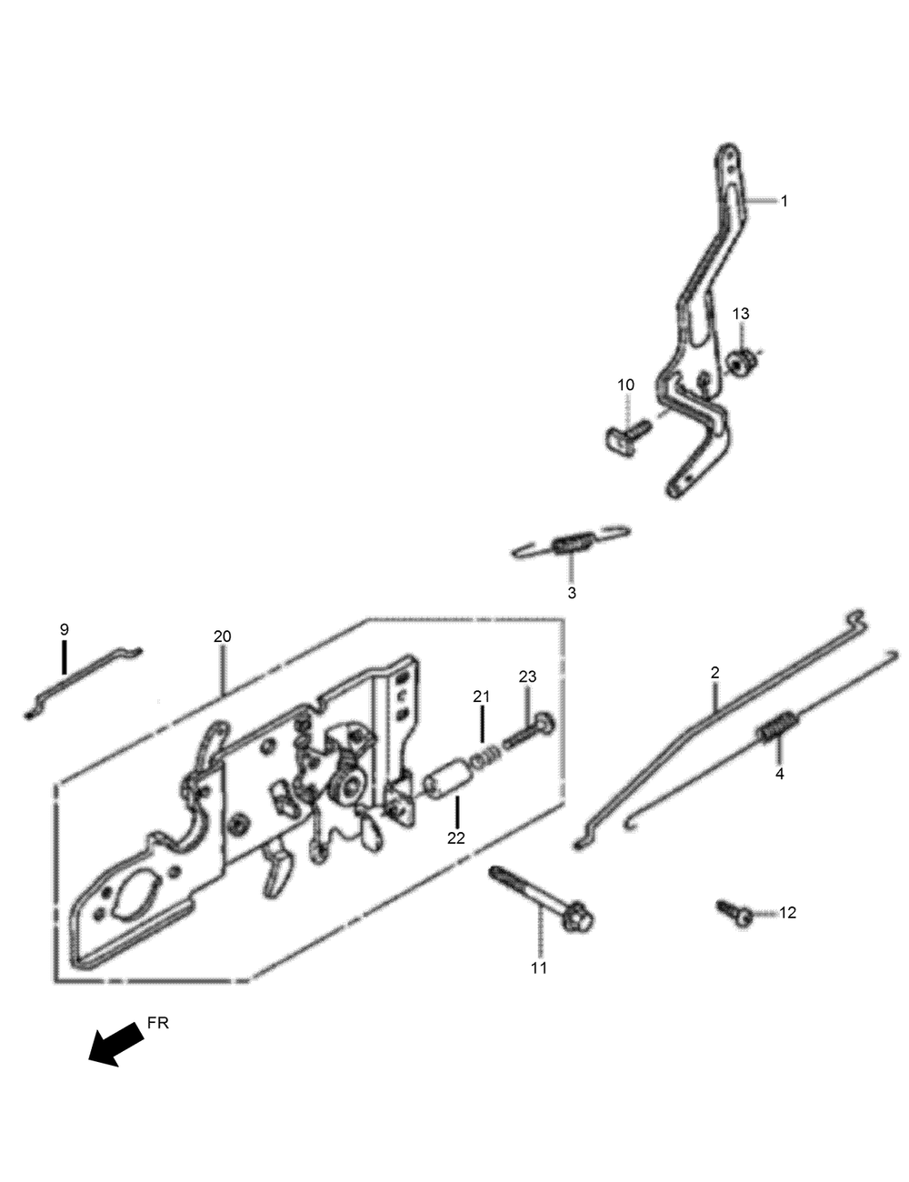 Control Assembly Diagram and Parts List for 02606 (313000001-313999999)(2013) Toro Lawn Mower