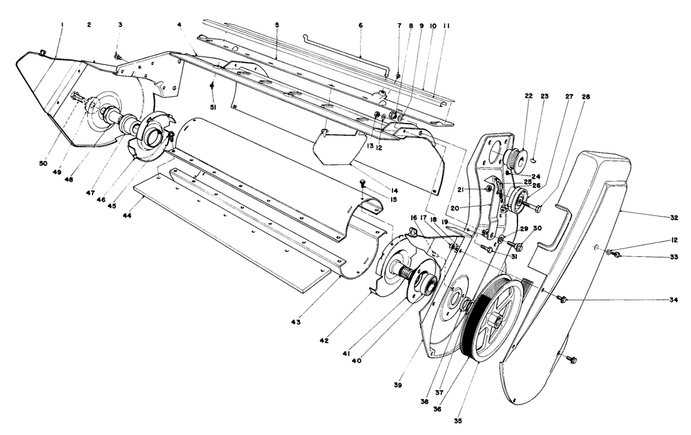 Lower Main Frame Assembly (Model 38225 & 38235) Diagram and Parts List for 38235 0000001 - 0999999 Toro Snow Blower