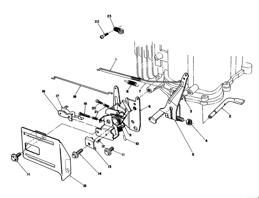 Governor Assembly (Model No. Vmj8) Diagram and Parts List for 20622C 9000001 - 9999999 Toro Lawn Mower