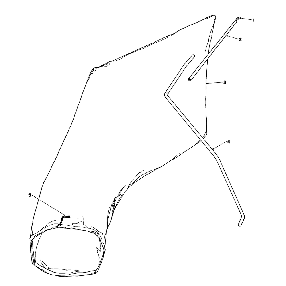 Giant Bagging Kit No. 29-9750 (Optional) Diagram and Parts List for 16775 4000001 - 4999999 Toro Lawn Mower