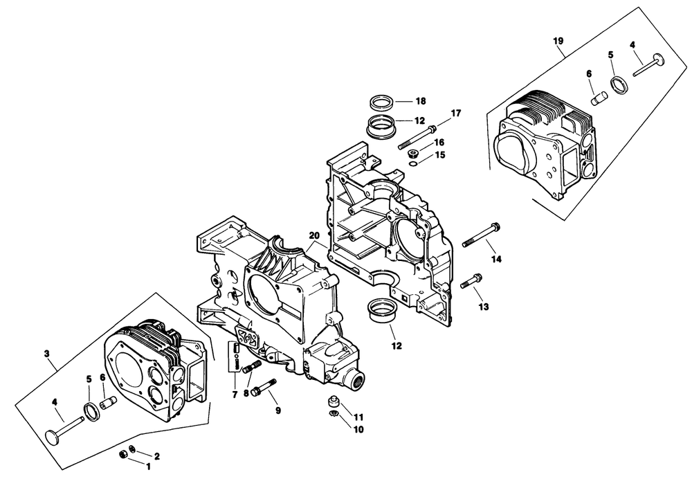 Crankcase-Engine Kohler Model No. Mv16s-Type 56519 Diagram and Parts List for 30180 200001 - 299999 Toro Lawn Tractor Accessories