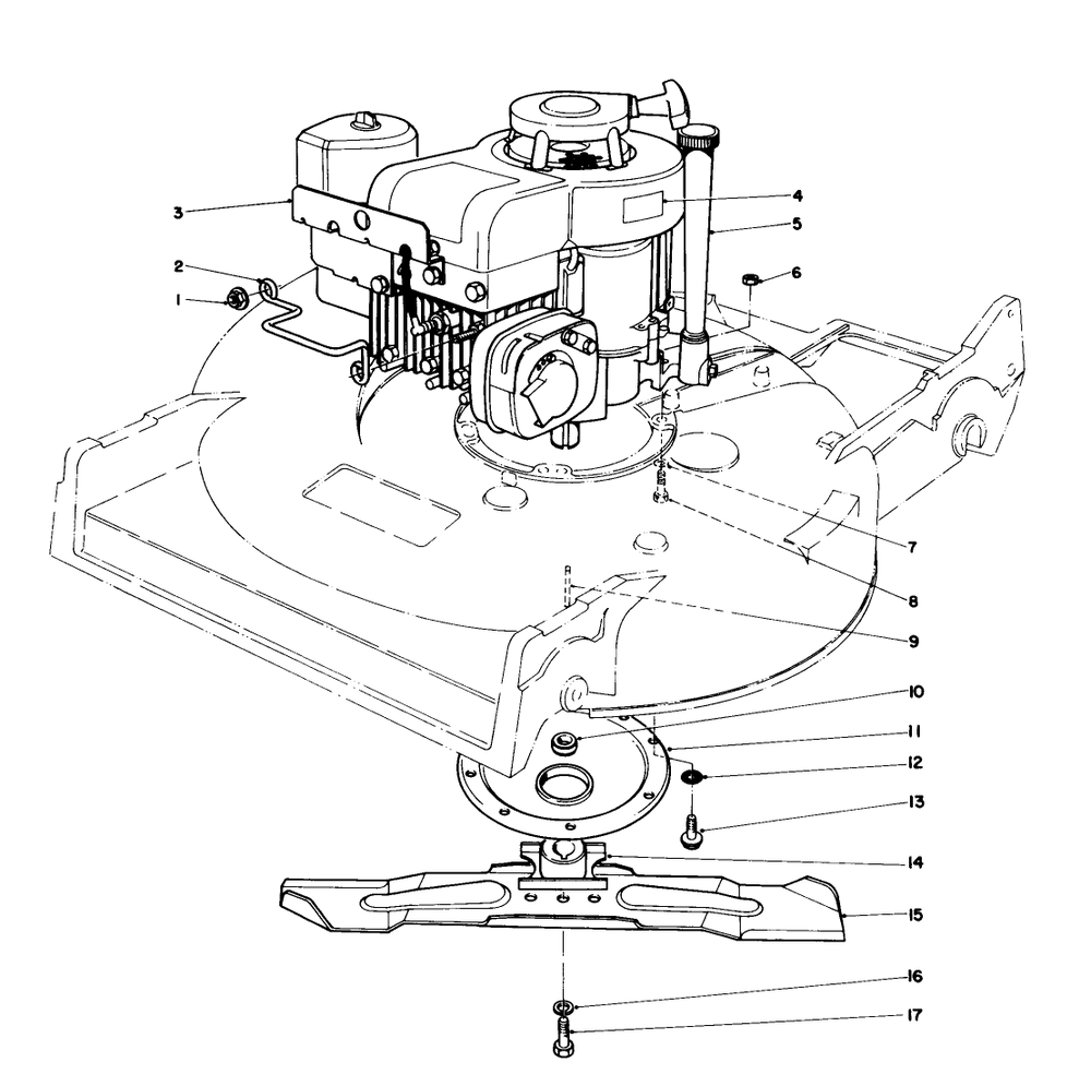 Engine Assembly (Model 22015) Diagram and Parts List for 22015 6000001 - 6999999 Toro Lawn Mower