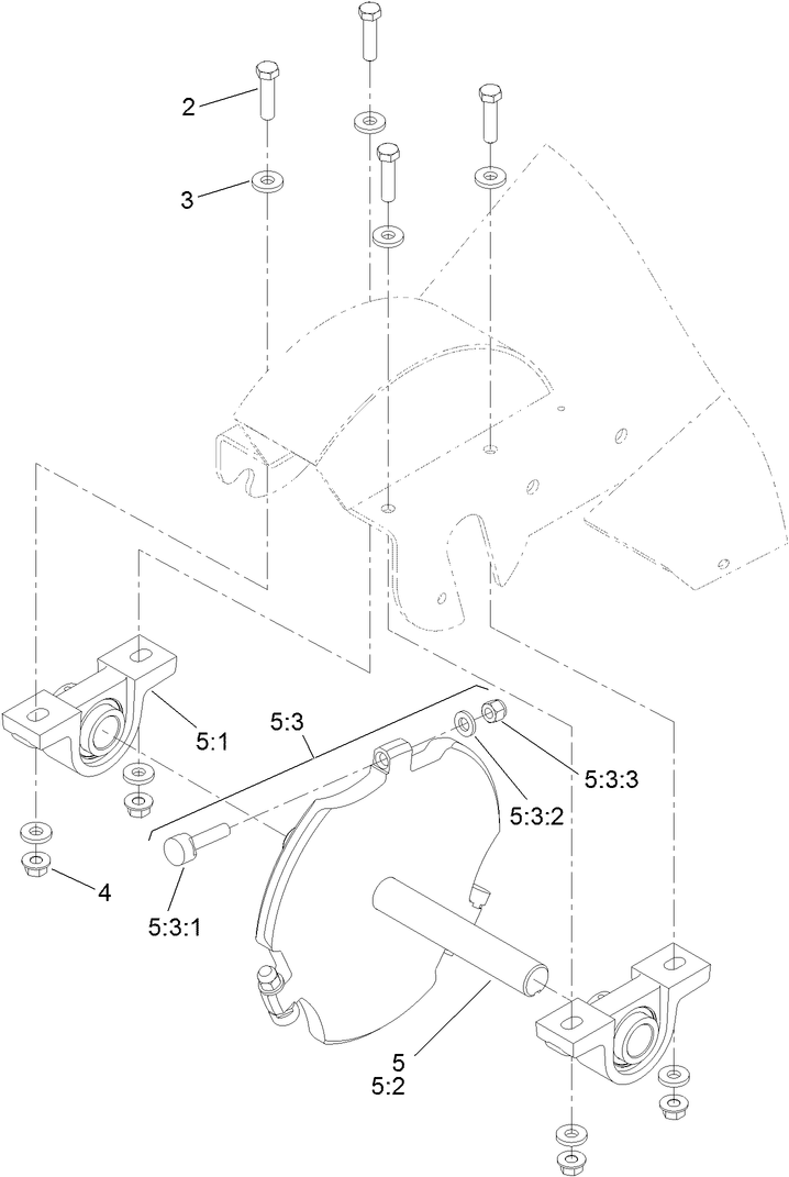 Cutter Wheel Assembly Diagram and Parts List for 22615G 402000000 - 404319999 Toro Stump Grinder