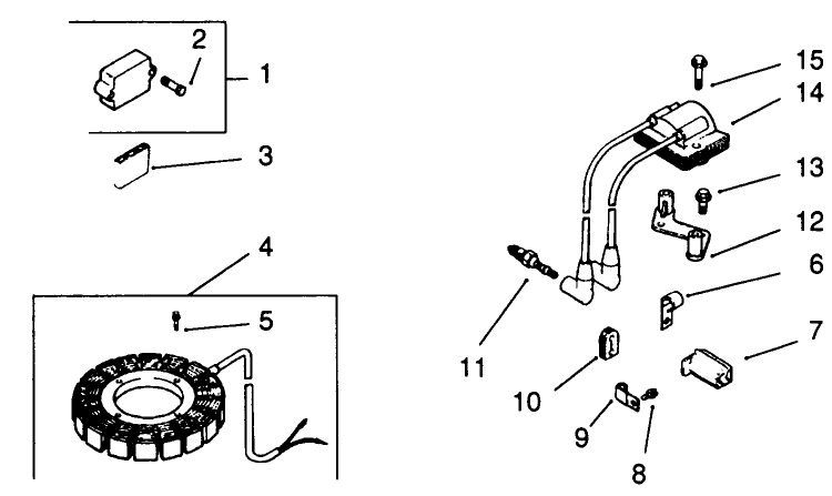 Ignition-Kohler Engine Model No. Mv18s-Type 58543 Diagram and Parts List for 30190 10000001 - 19999999 Toro Lawn Tractor Accessories