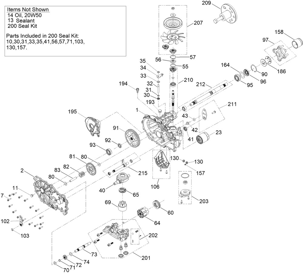 Rh Hydro Assembly No. 161-6353 Diagram and Parts List for 76608 400000000 - 417419999 Toro Lawn Tractor